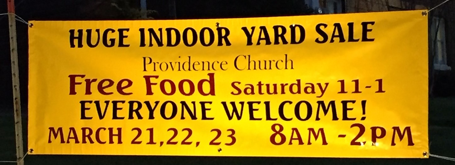 Yard Sale banner 2019